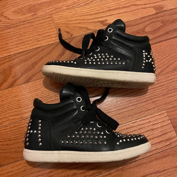 ASH | zest bis studded sneaker in black| RARE!!Size 7 - Picture 1 of 6